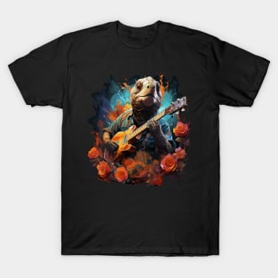 Sea Turtle Playing Guitar T-Shirt